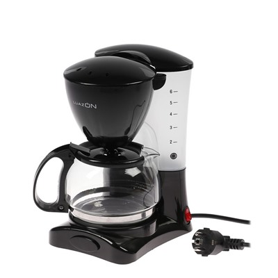 УЦЕНКА Кофеварка LuazON LKM-651, капельная, 650 Вт, 0.6 л, чёрная