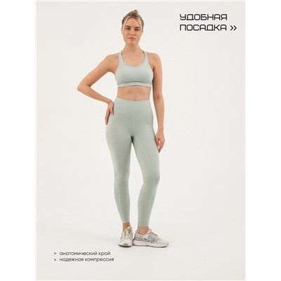 Легинсы женские Resport, р. 44, цвет мятный, с компрессией
