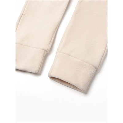 Комбинезон флисовый детский MINAKU: Fleece Soft, бежевый, рост 128 см
