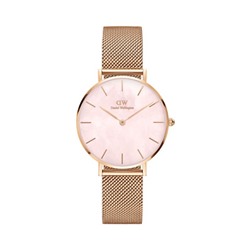 Reloj de cuarzo de acero Petite 32 mm - Rosa dorado y rosa