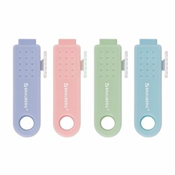 Ластик выдвижной BRAUBERG "Slider Mini", 68х22х13 мм, пастельные цвета ассорти, 271983
