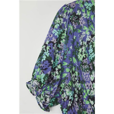 Blue A-Kesim/Bell Flower Well Dress Tbbss24ah00122