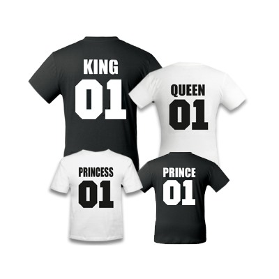 Комплект для семьи на четверых "King, Queen, Prince, Princess"