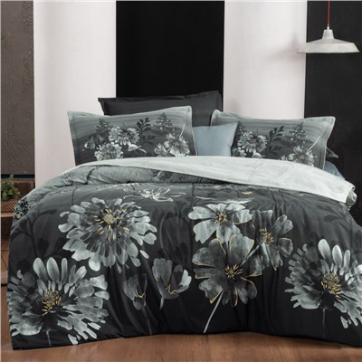 Постельное белье Sarevfancy poplin 1.5 сп. N193 LIZZIE v1/Siyah