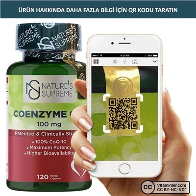 Nature's Supreme Coenzyme Q10 100 мг 120 капсул