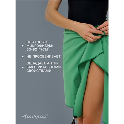 Полотенце из микрофибры ONLYTOP, 76х152 см, цвет зелёный