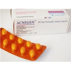 ACNEGEN 20 mg 30 yumuşak jelatin kapsül (название лекарства на русском / аналоги Акнеген Изотретиноин (аналог Акнекутан, Верокутан))