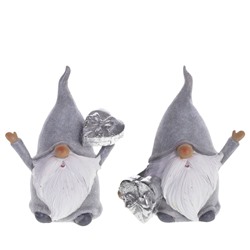 Фигурка новогодняя "Гном", L10,5 W7 H11 см, 2в.