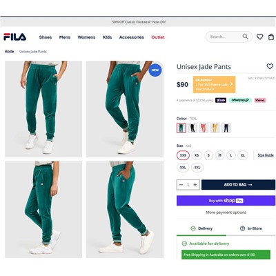 Мягкие, приятные  спортивные штаны FIL*A