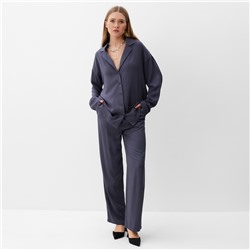 Костюм женский (рубашка, брюки) MINAKU:Casual Collection цвет графит, р-р 40
