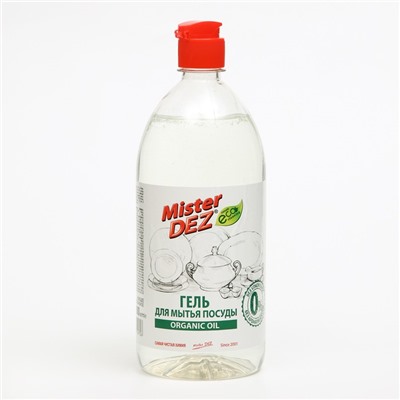 Гель для мытья посуды Mister DEZ "Organic oil",eco cleaning,1 л