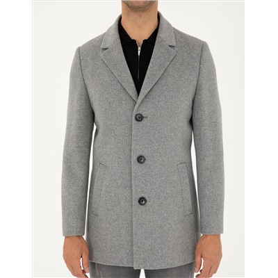 Anthracite Extra Slim Fit Wool Смешанная шерсть