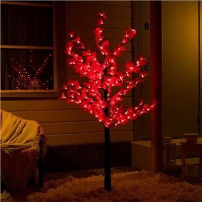 Светодиодное дерево «Клён красный» 1.6 м, 160 LED, постоянное свечение, 220 В, свечение красное