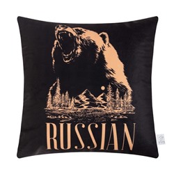 Подушка Этель "Russian" 40х40 см, велюр, 100% п/э