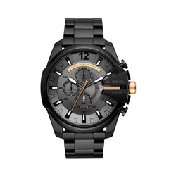 Reloj de cuarzo de acero - Cronógrafo - Negro