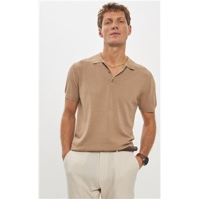 Футболка-поло P411-1560 beige