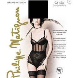 PHILIPPE MATIGNON чулки CRISTAL 30 bas-jarretiere