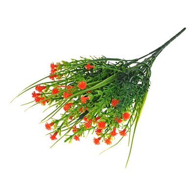 TCV011-01 Искусственные цветы Гипсофила, 35х9см, цвет оранжевый
