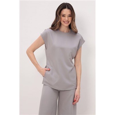 Блуза медицинская женская 3-78.1-21-1 / Kiara 34 Grey pearl