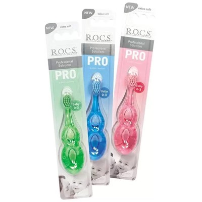 Зубная щетка ROCS(РОКС) PRO Baby для детей (0-3 лет)