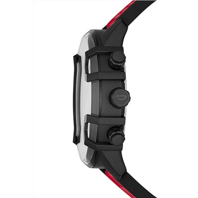 Reloj de cuarzo de silicona - Cronógrafo - Rojo y negro