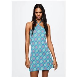 Vestido cuadro escocés -  Mujer | MANGO OUTLET España