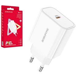 Сетевой адаптер питания BOROFONE BA57A PD 20W (белый)