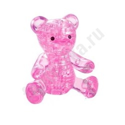 3D головоломка "Мишка" розовый, арт. 90314