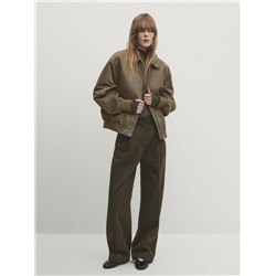 Pantalón cintura elástica corte recto