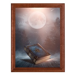 POSV-0040 Постер в рамке 17x23см Волшебная книга