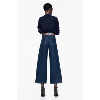 JEANS Z1975 WIDE LEG CROPPED TIRO ALTO CINTURÓN