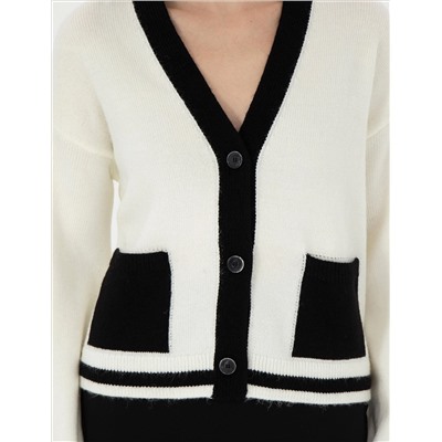 Ecru Comfort Fit Nititual Cardigan