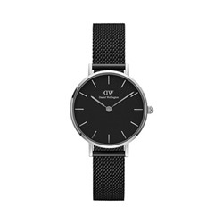 Reloj de cuarzo de acero Petite Ashfield 28 mm - Negro y plateado