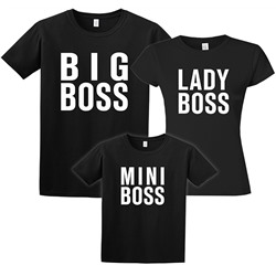 Футболки для семьи "Boss"