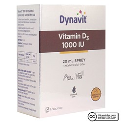 Dynavit Витамин D3 1000 МЕ 20 мл Спрей