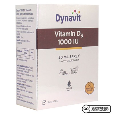 Dynavit Витамин D3 1000 МЕ 20 мл Спрей