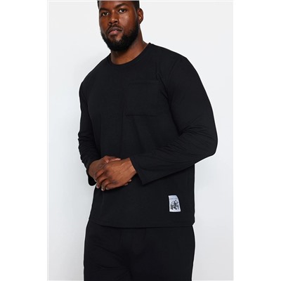 Black Future Fit Label подробный набор Pajama большого размера TMNAW24AI00003