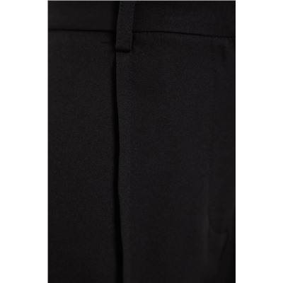Черные ребристые подробные тканые шорты Twoss23sr00079