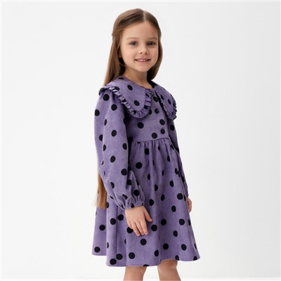 Платье детское вельветовое KAFTAN "Горошек" р.30 (98-104 см)