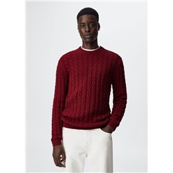 Jersey algodón trenzado -  Hombre | MANGO OUTLET España