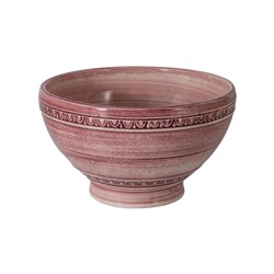 Салатник, 14,5 см, 500 мл, керамика, розовый, Augusta, 59054