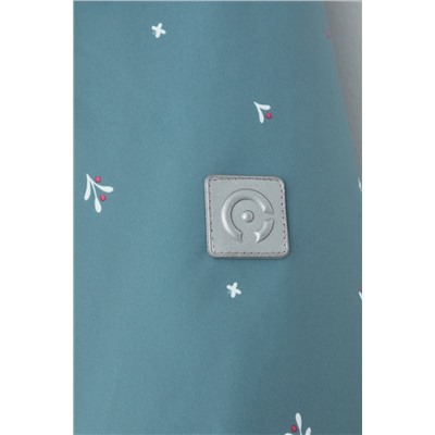 ВК 60123/н/1 ГР (122-158) Комбинезон девочки зелёный риф, цветы у пруда