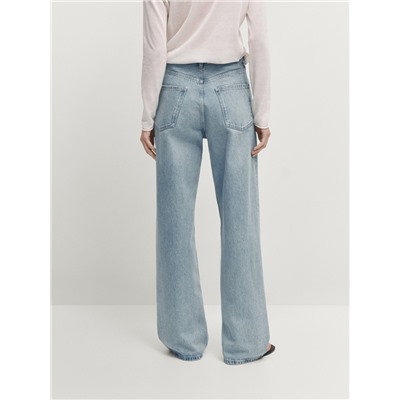 Jeans tiro alto wide leg