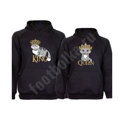 Парные толстовки "King сat/ Queen cat"