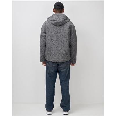 Куртка спортивная мужская весна осень серого цвета 25470Sr