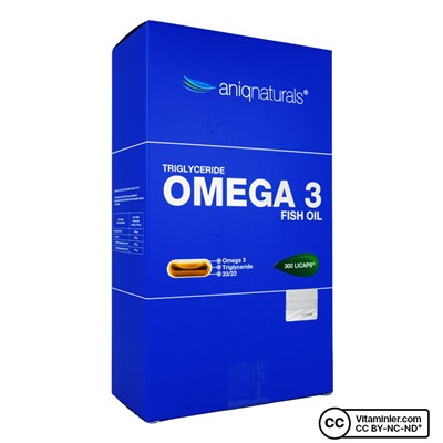 Aniqnaturals Омега-3 рыбий жир 300 капсул