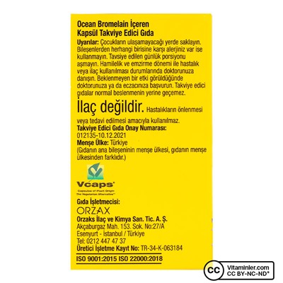Ocean Bromelain 30 капсул