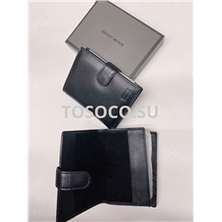 302B black обложка для паспорта и авто натуральная кожа