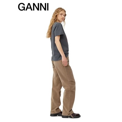 Футболка с круглям вырезом и ярким печатным рисунком Gann*i