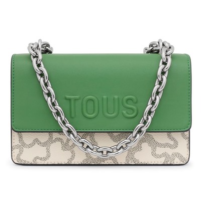 Bolso bandolera - topo y verde